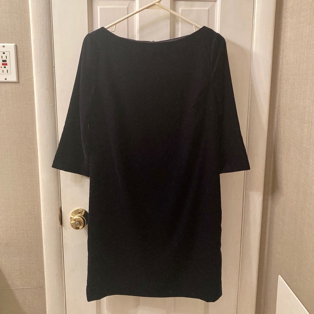 Like new Banana Republic Navy velvet dress sz 4